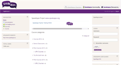 Desktop Screenshot of moodle.speakapps.org