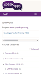 Mobile Screenshot of moodle.speakapps.org